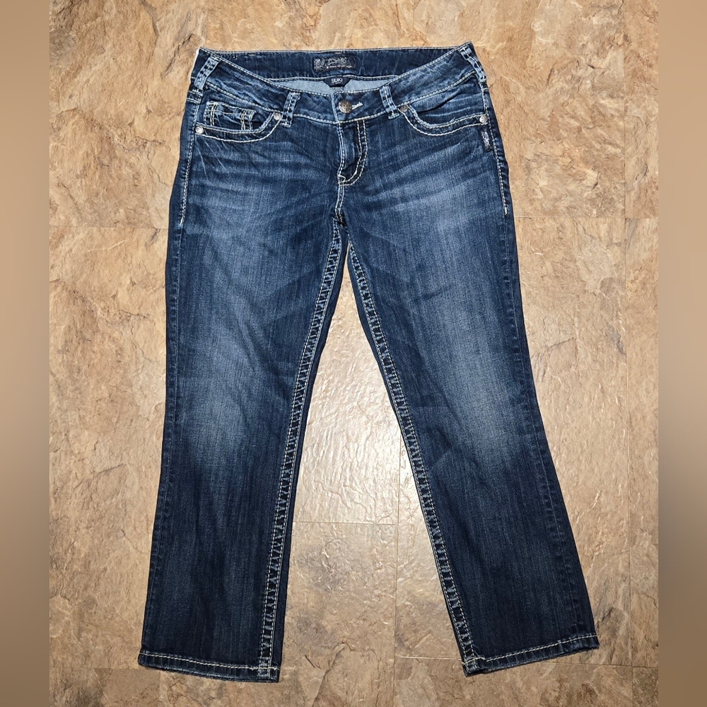 Silver SUKI cropped jeans
